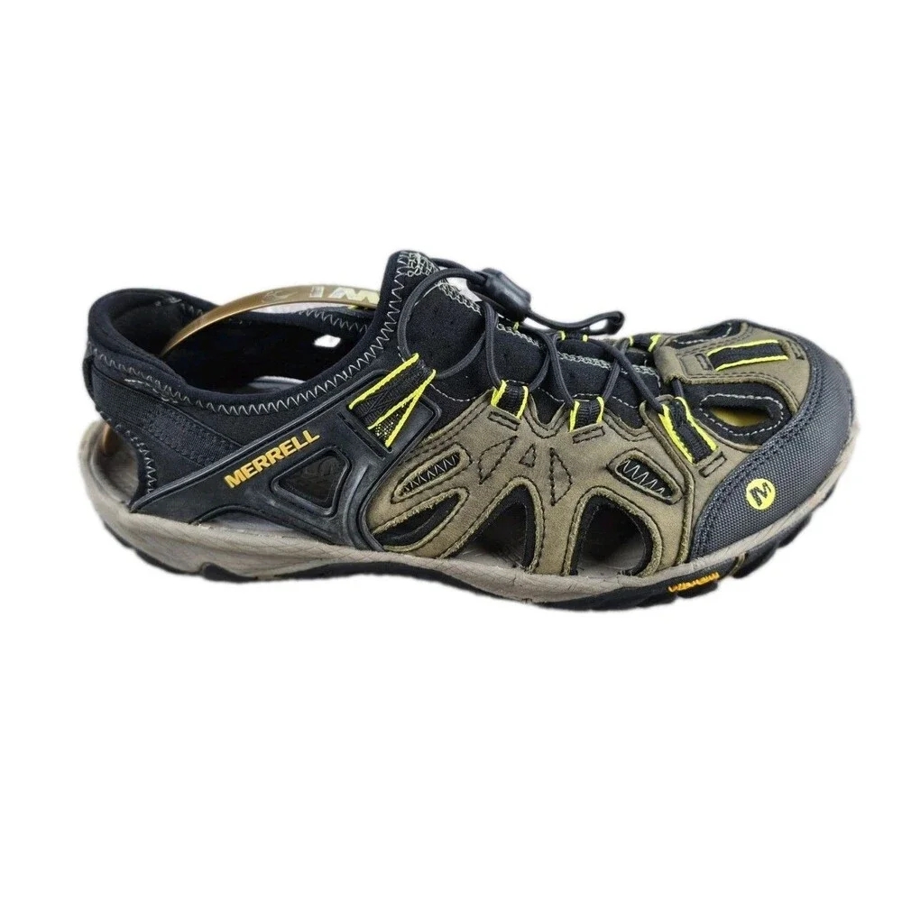Merrell All Out Blaze Sieve Sandals Men's Sz US 9 Olive Night Hiking Outdoors